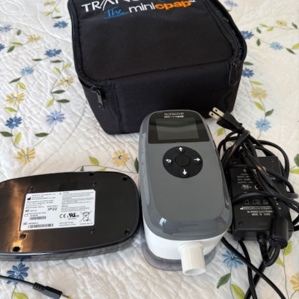 TRANSCEND 365 MiniCPAP Machine W/Battery -NEVER USED